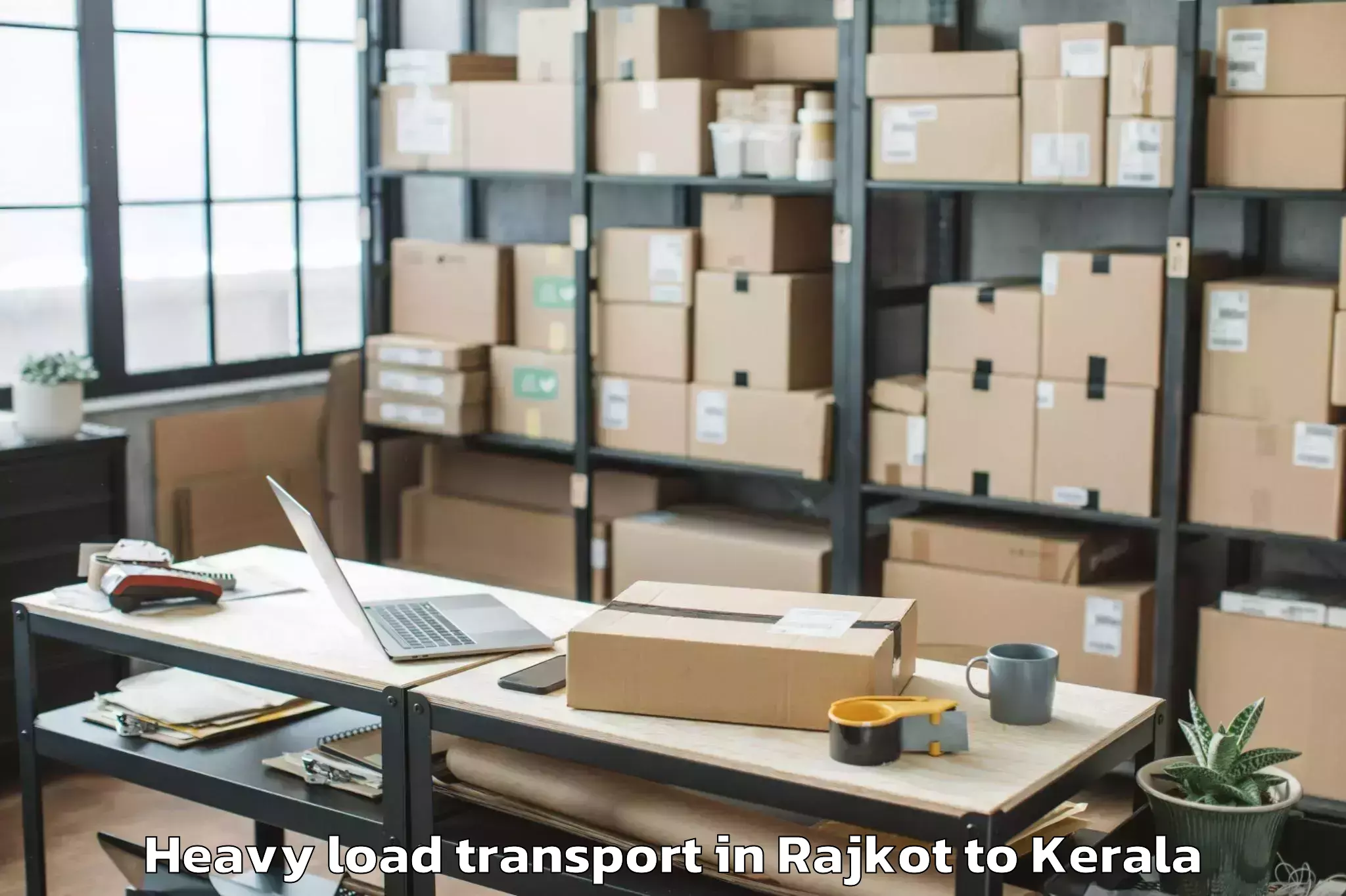 Trusted Rajkot to Selex Mall Thrissur Heavy Load Transport